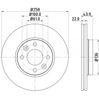 8DD 355 118-491 HELLA PAGID Гальмівний диск