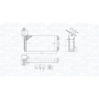 350218410000 MAGNETI MARELLI Теплообмінник обігрів салону