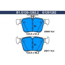 B1.G120-1282.2 GALFER Комплект гальмівних колодок дисковий гальм