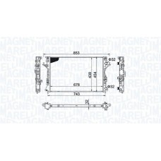 350213152200 MAGNETI MARELLI Радіатор охолодження двигуна