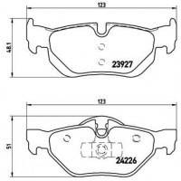 P 06 038 BREMBO Комплект гальмівних колодок дисковий гальм