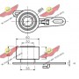 03.050 AUTOKIT Натяжний ролик ремінь ГРМ