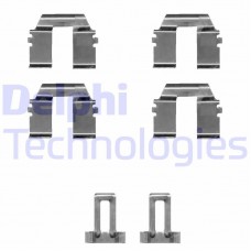 LX0335 DELPHI Комплектуючі колодки дискового гальма