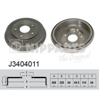 J3404011 NIPPARTS Гальмівний барабан