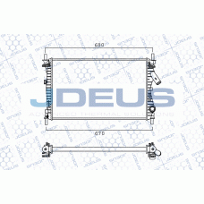 M-0120270 JDEUS Радіатор охолодження двигуна