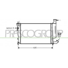 CI420R022 PRASCO Радіатор охолодження двигуна