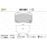 601481 VALEO Комплект гальмівних колодок дисковий гальм