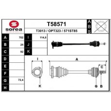 T58571 EAI Привідний вал