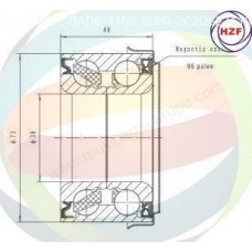 70-040076 MULTIPARTS Комплект підшипника ступиці колеса