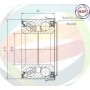 70-040076 MULTIPARTS Комплект підшипника ступиці колеса