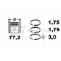 R4001700 ET ENGINETEAM Комплект поршневих кілець