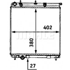 CR 558 000S MAHLE Радіатор охолодження двигуна