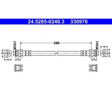 24.5285-0240.3 ATE Гальмівний шланг