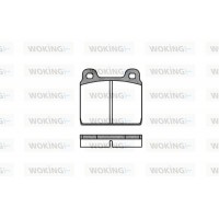 P1023.00 WOKING Комплект гальмівних колодок дисковий гальм