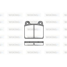 P1023.00 WOKING Комплект гальмівних колодок дисковий гальм