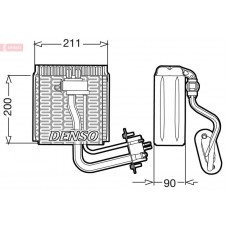 DEV12002 DENSO Випарник кондиціонера