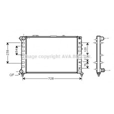 ALA2079 AVA QUALITY COOLING Радіатор охолодження двигуна