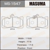 MS-1547 MASUMA Комплект гальмівних колодок