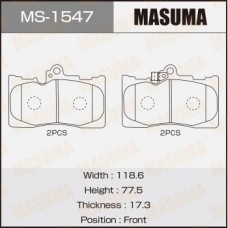 MS-1547 MASUMA Комплект гальмівних колодок