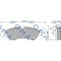 FO 627781 FOMAR Friction Комплект гальмівних колодок дисковий гальм