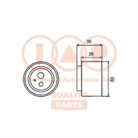 127-21050 IAP QUALITY PARTS Натяжний ролик ремінь ГРМ