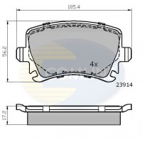 CBP01284 COMLINE Комплект гальмівних колодок дисковий гальм