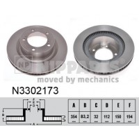 N3302173 NIPPARTS Гальмівний диск