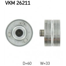 VKM 26211 SKF Паразитный / Ведущий ролик, Зубчастий ремінь