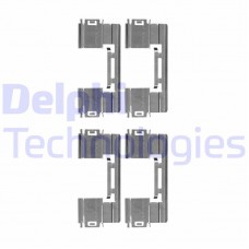 LX0551 DELPHI Комплектуючі колодки дискового гальма