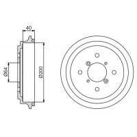 0 986 477 188 BOSCH Гальмівний барабан