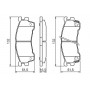 0 986 460 975 BOSCH Комплект гальмівних колодок дисковий гальм