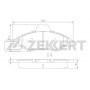BS-2999 ZEKKERT КомплеК т гальмівних колодок, дискове гальмо