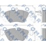 FO 625781 FOMAR Friction Комплект гальмівних колодок дисковий гальм