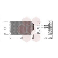 3000V008 VAN WEZEL Випарник кондиціонера