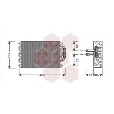 3000V008 VAN WEZEL Випарник кондиціонера