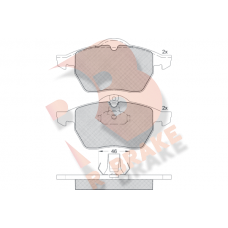 RB1128 R BRAKE Комплект гальмівних колодок дисковий гальм