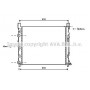 RTA2470 AVA QUALITY COOLING Радіатор охолодження двигуна