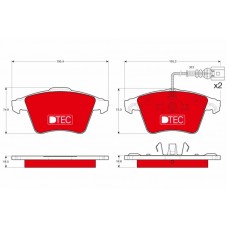 GDB1651DTE TRW Комплект гальмівних колодок дисковий гальм