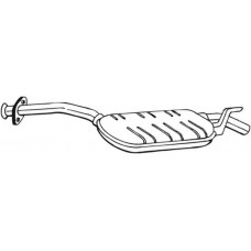 175-175 BOSAL Середній глушник вихлопних газів