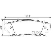 8DB 355 037-591 HELLA Комплект гальмівних колодок дисковий гальм