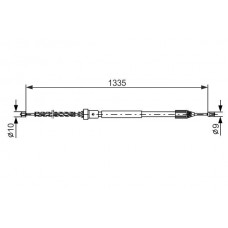 1 987 477 783 BOSCH Тросик, cтояночный тормоз