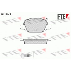 BL1814B1 FTE Комплект гальмівних колодок дисковий гальм