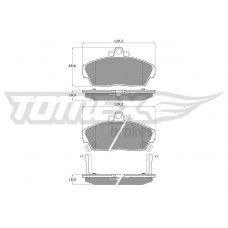 TX 11-51 TOMEX Brakes Комплект гальмівних колодок дисковий гальм