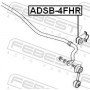 ADSB-4FHR FEBEST Опора стабілізатора