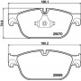 8DB 355 021-141 HELLA Комплект гальмівних колодок, дискове гальмо