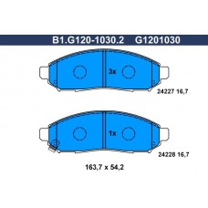 B1.G120-1030.2 GALFER КомплеК т гальмівних колодок, дискове гальмо