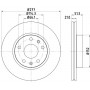 8DD 355 108-901 HELLA PAGID Гальмівний диск