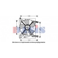 518014N AKS DASIS Вентилятор охолодження двигуна