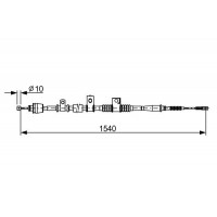 1 987 482 621 BOSCH Тросик, cтояночный тормоз