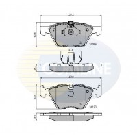 CBP01300 COMLINE Комплект гальмівних колодок дисковий гальм